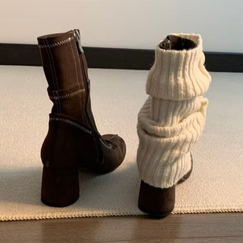 Bow High Heels Women Boots New - Winter Clothing Women'S recension och pris