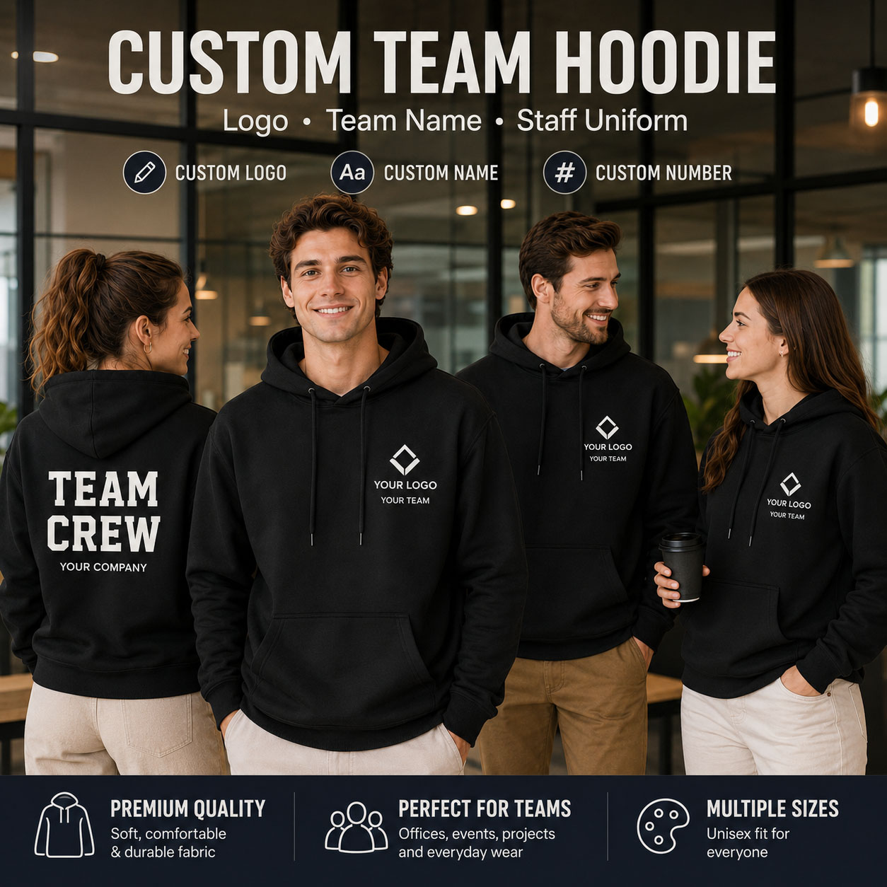Company Hoodie Custom Logo Uni - Winter Clothing Companies recension och pris