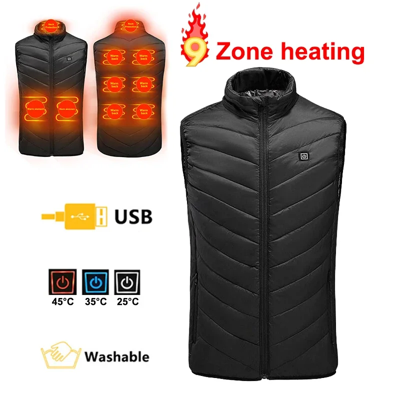 PHMAX Heated Vest Winter Warm  - Winter Under Clothing recension och pris