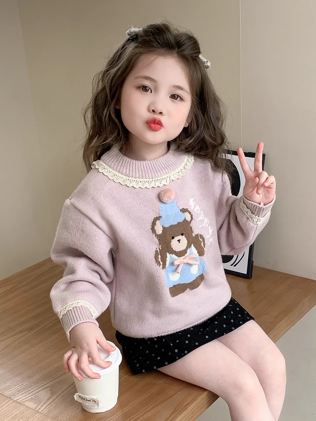 Sweet Style Bear Print Lace  G - Winter Under Clothing recension och pris