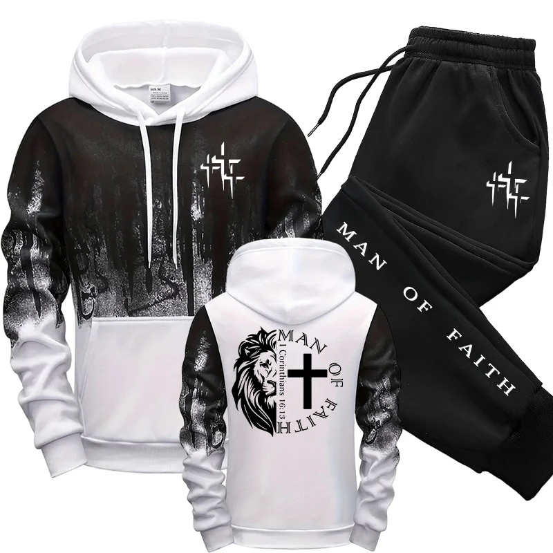 Man of Faith Pattern Men's Set - Winter Clothes recension och pris