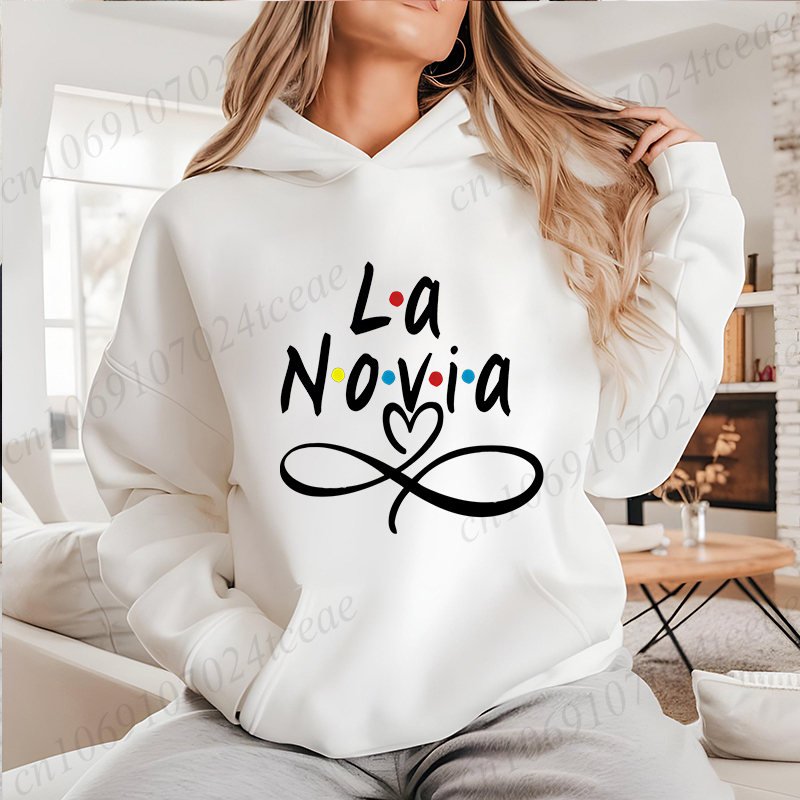 La Novia Graphic Hoodie for No - Winter Clothing In Spanish recension och pris